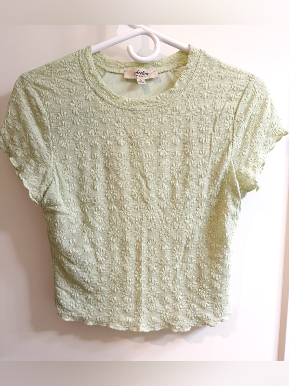 Atelier By KIRIOUS Textured Floral Baby Tee